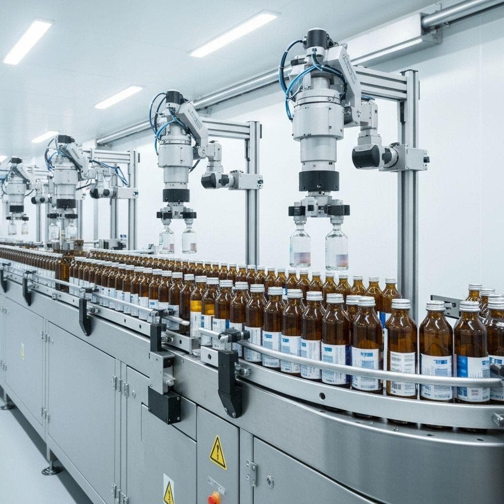Pharmaceutical processing line