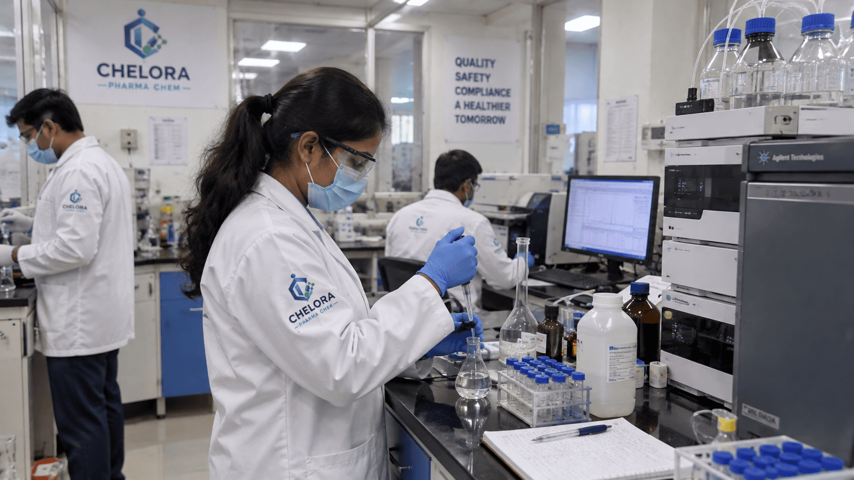 Quality testing in the lab