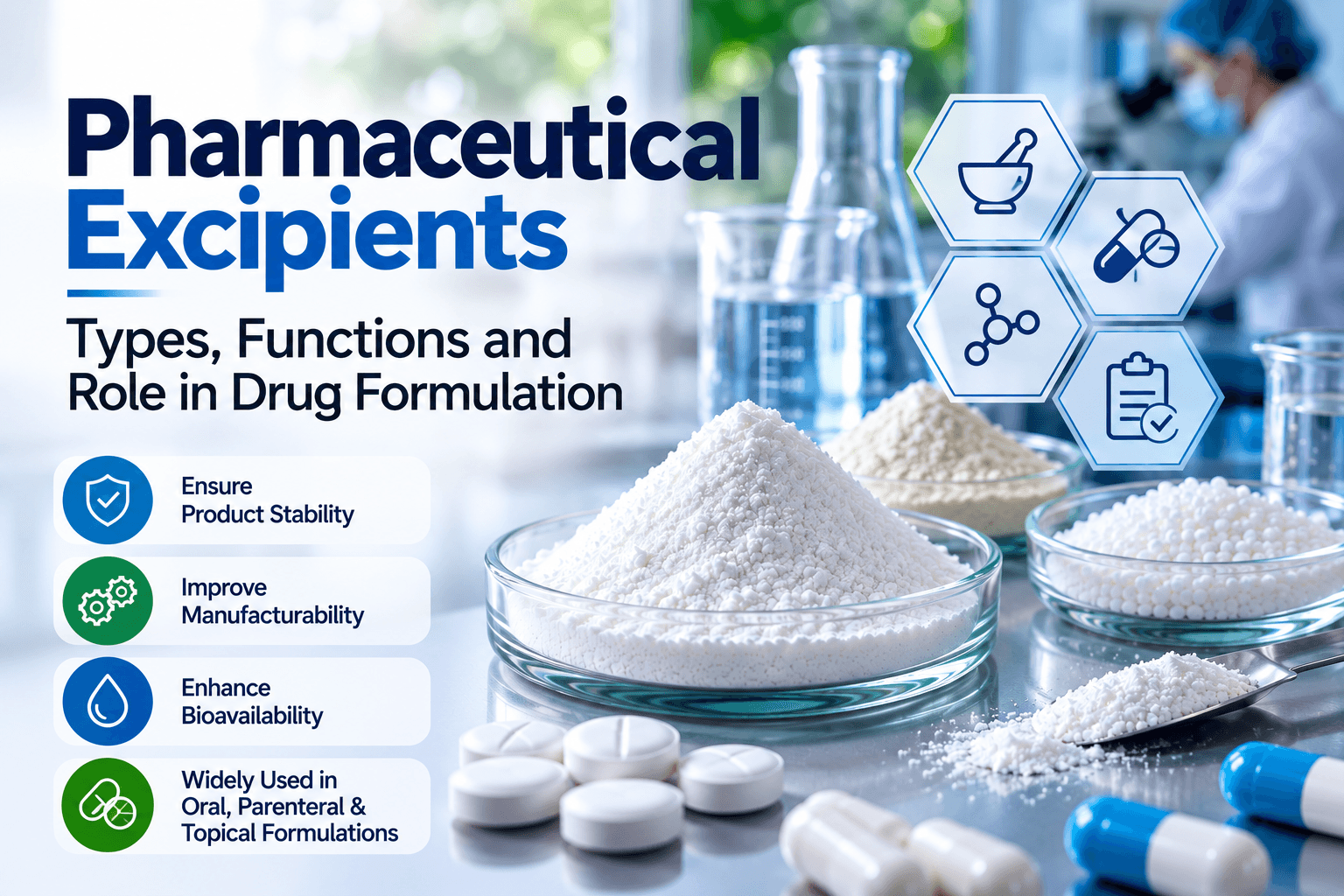 Pharmaceutical Excipients: Types, Functions and Their Role in Drug Formulation